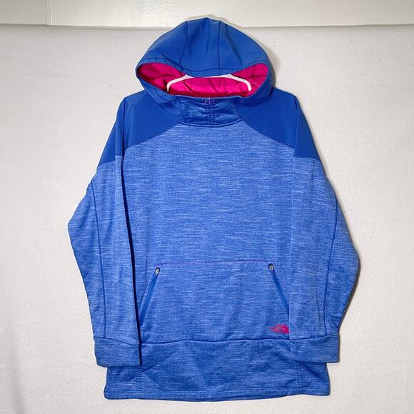 The North Face Dynamix Hoodie Women's XL Blue Soft Inside Pullover Zip Pockets - Picture 2 of 11